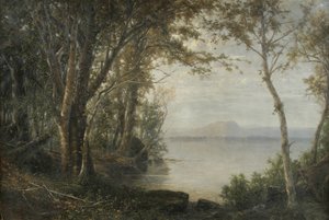 Mount Katahdin, Landschap met Meer en Berg door Horace Wolcott Robbins