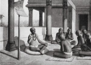 Sankaracharya spreekt over de Ene God, AD 815