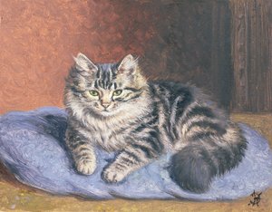 Het blauwe kussen door Horatio Henry Couldery