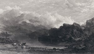 Een Hooglandmeer, Mist rustend op Bergen door Horatio Macculloch