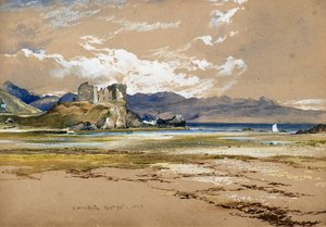 Kasteel Knock, Skye, ca. 1834 door Horatio McCulloch
