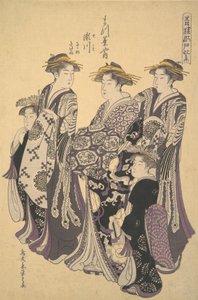 De Oiran Segawa van Matsubaya het Huis van Den, ca. 1788 door Hosoda Eishi