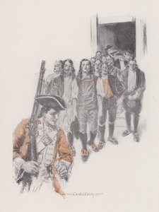 Illustratie voor Evangeline, A Tale of Arcadie, door Henry Wadsworth Longfellow door Howard Chandler (after) Christy