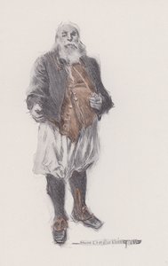 Illustratie voor Evangeline, Een Verhaal van Arcadie, door Henry Wadsworth Longfellow door Howard Chandler (after) Christy
