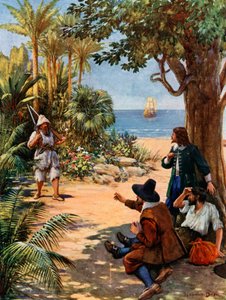 Illustratie voor Robinson Crusoe