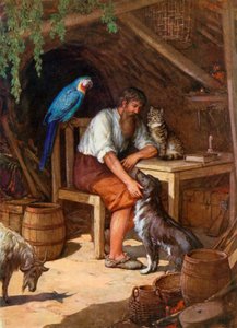 Illustratie voor Robinson Crusoe