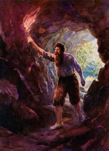 Illustratie voor Robinson Crusoe door Howard Davie