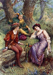 Rosalind, Celia en Touchstone