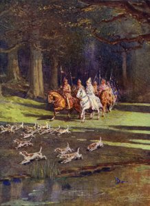 Het hele gezelschap vertrok naar het bos door Howard Davie