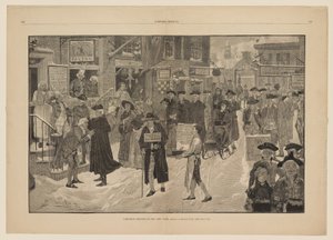 Kerstochtend in het oude New York door Howard Pyle