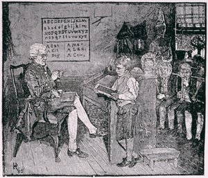 Oude School in Pennsylvania, uit Harper
