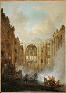 De brand in het Palais Royal in ...