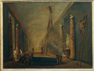 La Grande Galerie en cours de restauration - De Grote Galerij tijdens de restauratie ...