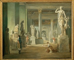 De zaal der seizoenen in het Louvre ...