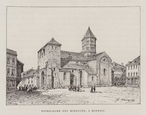 Notre-Dame des Miracles, A Mauriac (gravure) door Hubert Clerget