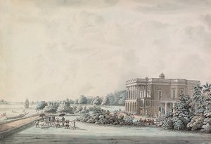 Tuinhuis van Lady Teignmouth aan de oevers van de Hooghly, Calcutta, na 1797 door Hubert Cornish