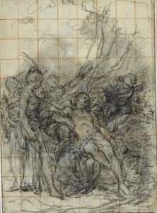 Dood van Adonis (?) door Hubert Francois Gravelot