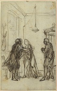 Studie voor Lucains "La Pharsale", Canto II