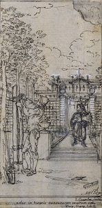 Studie voor vignet-frontispiece in Poncelet