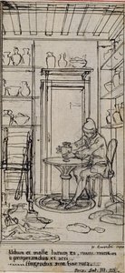 Studie voor vignet-frontispiece in Poncelot