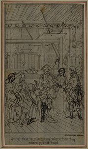 Studie voor vignet-frontispiece van Colle