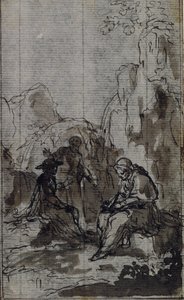 Studie voor vignet in Abbé Dinouart