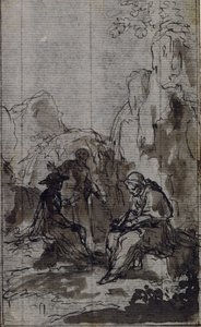 Studie voor vignet in Abbé Dinouart