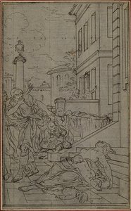 Studie voor het vignet van Lucretius