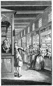 De Paleisgalerijen, 1885 door Hubert Francois Gravelot