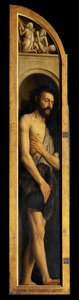 Adam, reproductie van het paneel op de linker vleugel van het Gentse altaarstuk door Hubert & Jan van (1390 1441) (after) Eyck
