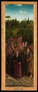 De kluizenaars, van de rechterkant van het Lam Gods