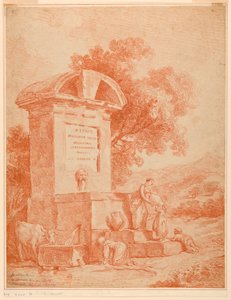 Een Romeinse fontein (Counterproof)