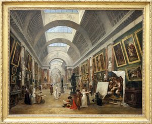 Ontwerp van de Grande Galerie du Louvre 1796