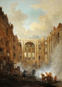 Brand in het Opera House van het Palais-Royal in 1781