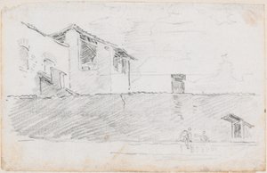 Daken achter een Muur door Hubert Robert