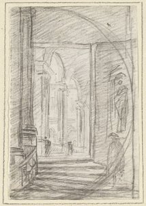 Interieur van een Romeins Paleis door Hubert Robert