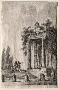 Les Soirées de Rome: De Trappen door Hubert Robert