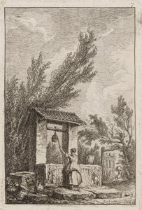 Plaat zeven uit Avonden in Rome door Hubert Robert