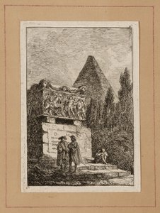 Plaat zes uit Avonden in Rome door Hubert Robert