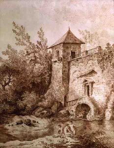 De Baders door Hubert Robert