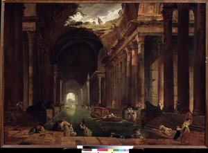 Thermen door Hubert Robert