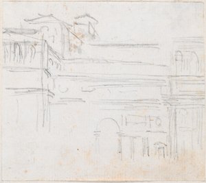 Villa Medici door Hubert Robert