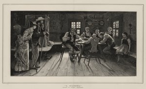Een Dilemma door Hubert von Herkomer