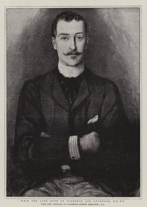 Zijne Koninklijke Hoogheid de overleden hertog van Clarence en Avondale, KG, KP door Hubert von Herkomer