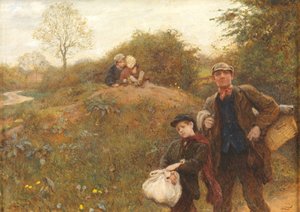Verdergaan, 1891 door Hubert von Herkomer