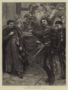 Rome, In Heiligdom door Hubert von Herkomer