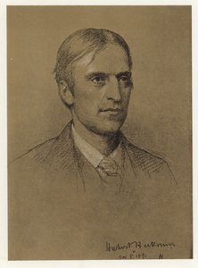 Zelfportret van Hubert Herkomer door Hubert von Herkomer