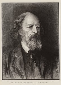 De overleden Alfred Lord Tennyson, DCL, Dichter Laureaat