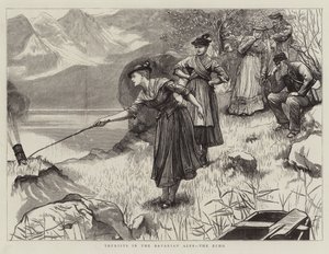 Toeristen in de Beierse Alpen, de Echo