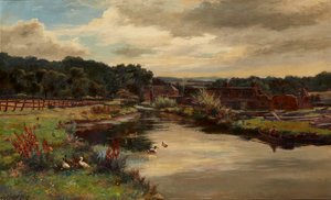De Mill-Lade, Glen Farg nabij Aberfeldy door Hugh Allan